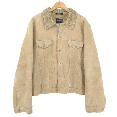 Vintage JOOP! Corduroy Jacket Men Western Trucker Sherpa Beige Xd5 Size 52