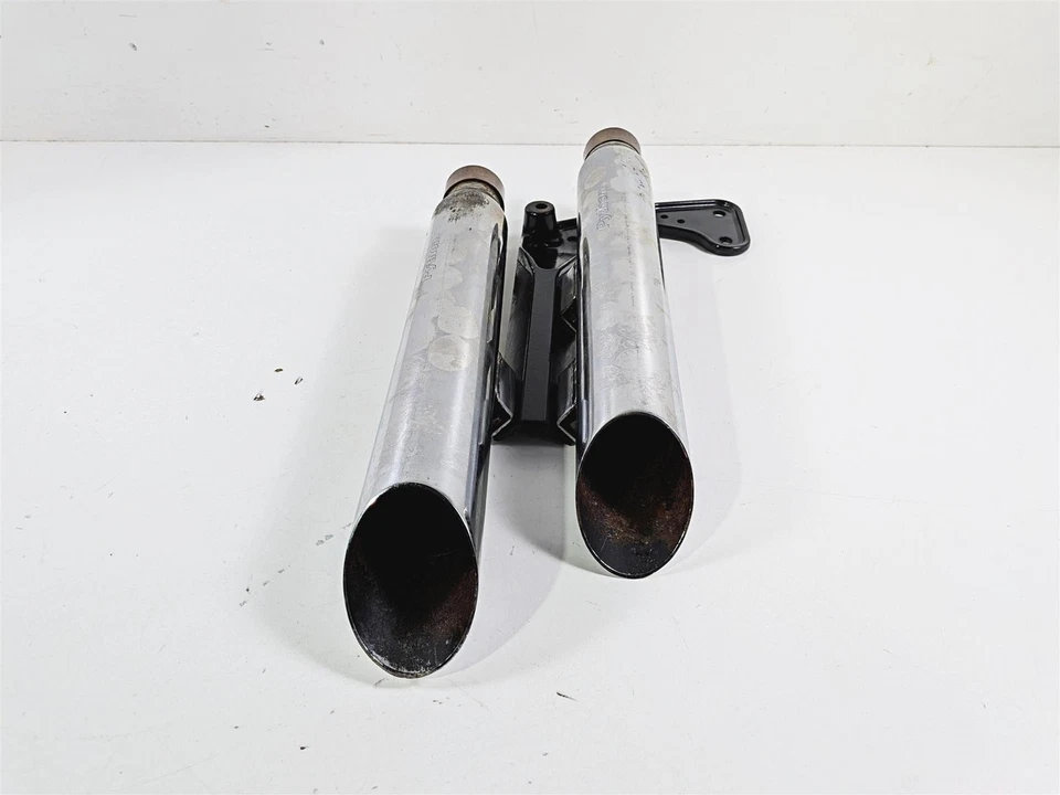 2012 Harley Softail FLSTF Fat Boy Python Slash Cut Slip On Muffler - Image 3 of 4