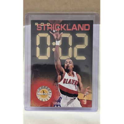 SkyBox 1995-96 NBA Hoops Rod Strickland #227 Buzzer Beater Portland Trail Blaze 