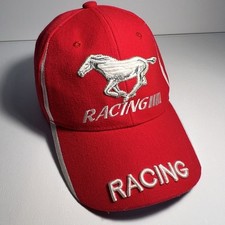Ford Mustang Pony Grille hat Embroidered Adjustable Red