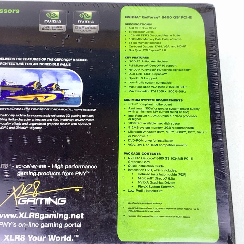 PNY NVIDIA GeForce 8400GS (VCG841024D3SXPB) 1024MB DDR3 PCI-E Graphic Card - Image 4 of 4