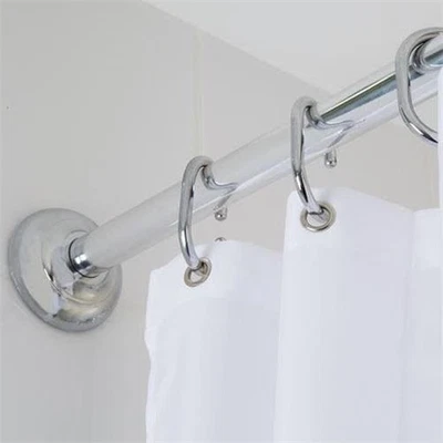 Croydex Modular Shower Curtain Rail Kit Chrome - AD118941