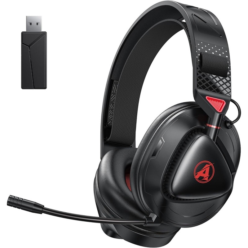 Awinnasey PH3 Wireless Gaming Headset with Microphone for PS5, PS4, Switch, PC