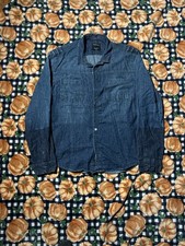 vintage 1990s Calvin Klein denim shirt Two-Tone Wash Size XL