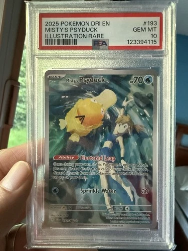 Pokemon 2025 Misty's Psyduck 193/182 IR Destined Rivals GEM MINT PSA 10
