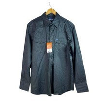 Wrangler Cowboy Cut Pearl Snap Button Up Shirt Western Classic Fit Size L NWT