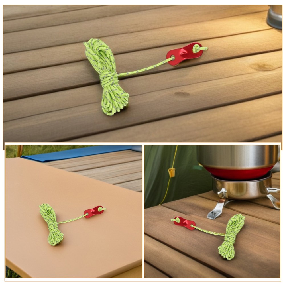  8pcs Reflective Tent Guylines Cord: 4m Rope Tie Down For Camping Canopy Outdoor