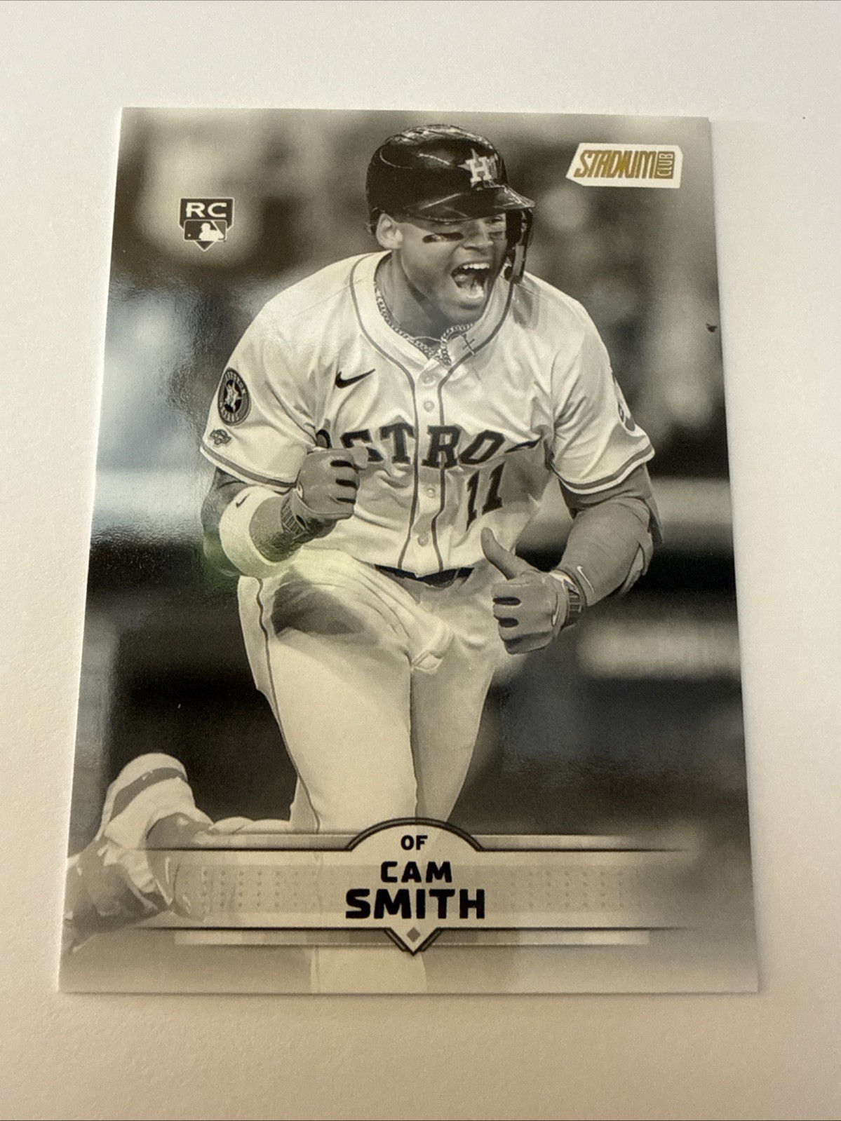 2025 Topps Stadium Club Black and White - #60 Cam Smith (RC) Astros