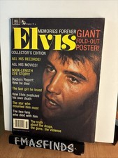 P4 1977 ELVIS PRESLEY Memories Forever W/ GIANT POSTER Collector&rsquo;s Magazine