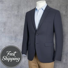 BANANA REPUBLIC Slim fit Men's 44R Navy Blue Blazer Sport Coat Two Button Jacket