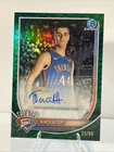 2025 Bowman Chrome Nikola Topic Green Reptilian AUTO /99 OKC Thunder #BCA-NO