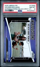 2025 Panini Absolute Savion Williams Matthew Golden RC Black Spectrum 1/1 PSA 8 
