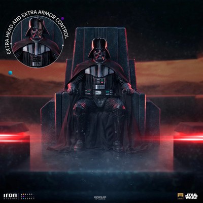Star Wars Darth Vader on Throne Art Scale Statue 1/10 18 cm Iron Studios
