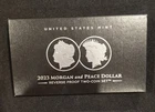 2023-S Reverse Proof $1 Morgan and Peace Silver Dollar 2pc Set! inc. Box OGP COA