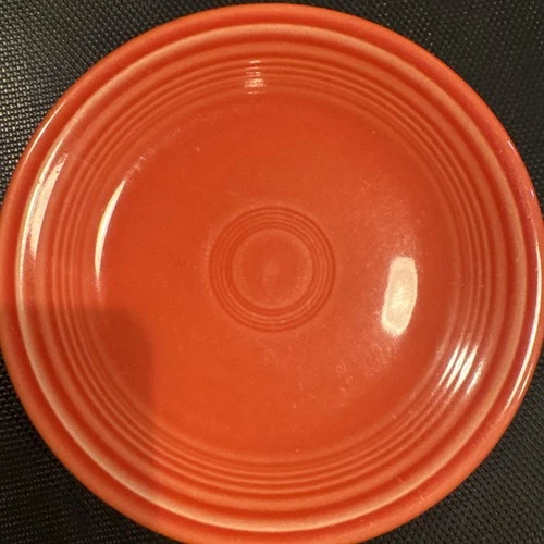VintageFiestaware Salad  Plate- Persimmon, 7.25in Homer Laughlin, Retired Color