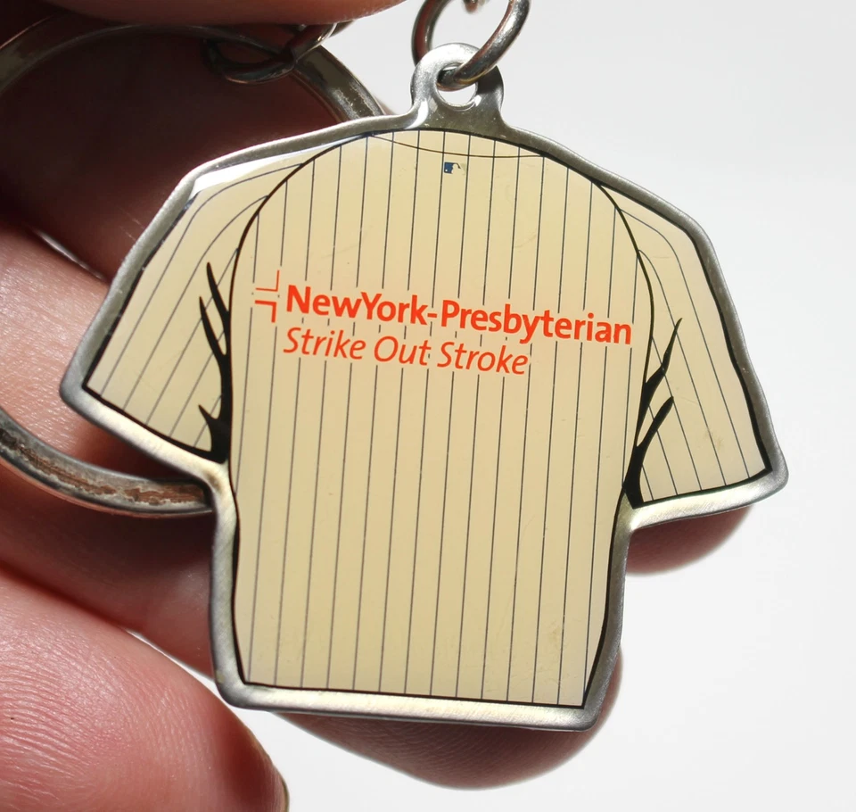 NY Yankees / New York Presbyterian Hospital "Strike Out Stroke" Jersey Keychain - Image 4 of 4