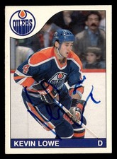 1985-86 O-Pee-Chee Kevin Lowe #239 Autographed Signed Auto Edmonton Oilers