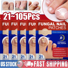 21 105Pcs Toenail Antiseptic Patch Long Lasting Breathable Fungal Nail Patche US