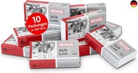 Novus Heftklammern 24/6 Din Super FüR BüRoheftgeräTe, 10.000 StüCk