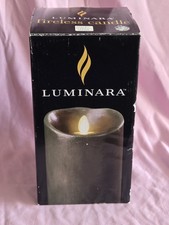 Luminara Flameless Candle Sage Green Forest Scented Cande Still Wrapped        B