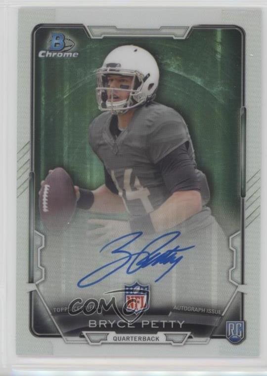 Bryce Petty Bowman Rookie Chrome Refractor Autographs #BP Autograph-Black Printing Plate 1/1