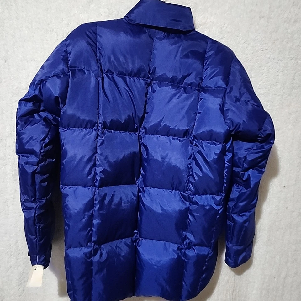 Abrigo Chaqueta Polo by Ralph Lauren Youth XL 20 Plumón Azul Cremallera Completa Oculta Puffer Foto 3 de 4