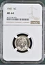 1947 Jefferson nickel graded by NGC MS64