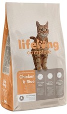 Cat Food Complete Dry Lifelong Rich in Chicken & Rice for Adult 1 Pack of 3 kg 3.53 per kilo