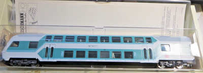 Fleischmann H0 DC 5123 K Doppelstock Steuerwagen der DB Lichtwechsel Neu in OVP