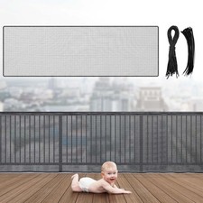 Banister Guard 10 X 3 Ft Balcony Netting for Kids Pets Stairway Safety Net Baby