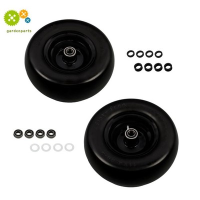 11x4.00-5 Tire & Wheel 2Pcs For Zero Turn Lawn Mower 3/4'' Axle Hole Smooth Tread