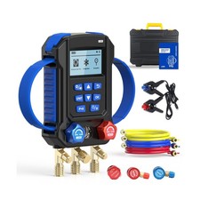 Digital HVAC Manifold Gauge Set 95 Refrigerants Dual Pressure & Temp Test