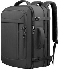 Expandable Travel Backpack 40L-50L, Carry On Backpack XX-Large 40-50L Black