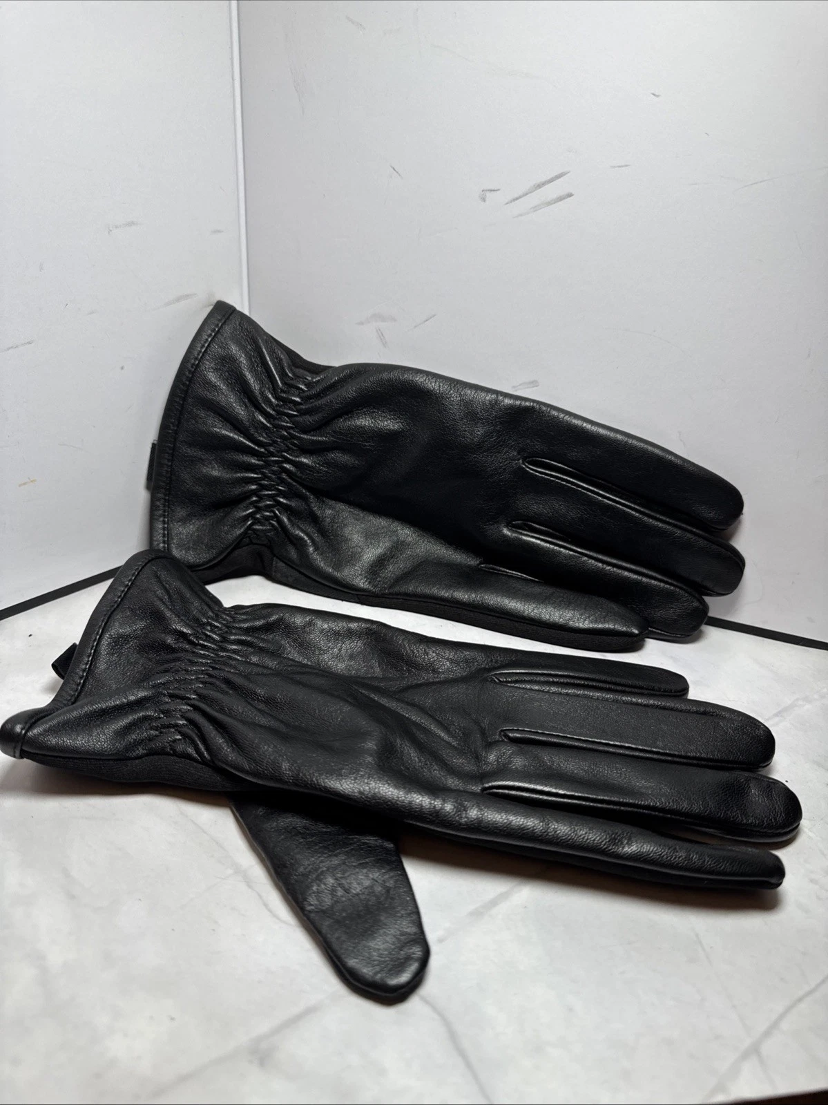 MENS BLACK ULTRA DRY NYLON & FLEEC WINTER GLOVES POLYESTER LINING SIZE XL