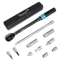 DrehmomentschlüSsel-Set 11-Tlg 3/8 Zoll 5–60 Nm Beidseitig 72 ZäHne Blau
