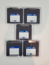 Fujifilm Iomega Zip 100 MB Disks PC/MAC - lot of 5 - used w/plastic cases