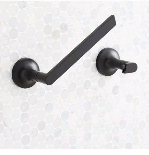 Signature Hardware 466405 Lentz Wall Mounted Pivoting Toilet Paper Holder, Matte - Picture 2 of 4