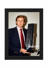 Donald j Trump Signed Autograph PHOTO Pre Print 10x8 Mount USA President