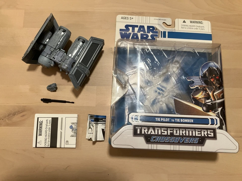 Lote Star Wars Transformers, Completo: Bombardero TIE, Clon Ala Y, Mini Ala Y Foto 2 de 4