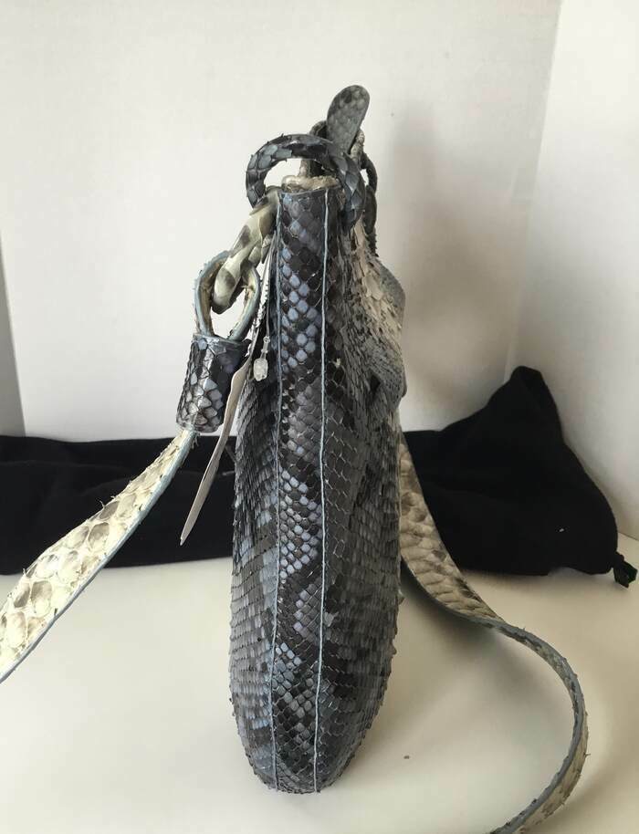 NANCY GONZALEZ PYTHON MESSENGER CROSSBODY BAG MRS… - image 3