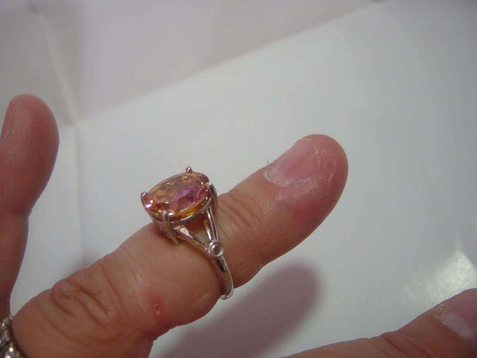 fabulous Solid Silver Ring-really superb mystic q… - image 7