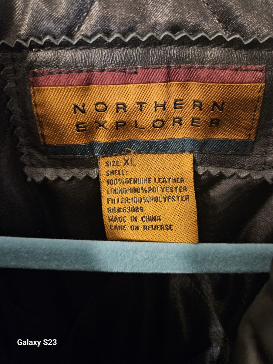 Northern Explorer Mens XL Black Vintage Genuine Leather Coat | eBay