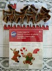 2 sets Wilton Christmas Metal Cookie Cutters Reindeer Candy Cane mixed lot NOS