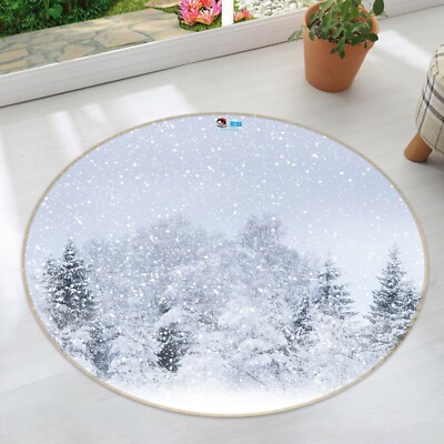 3D Snow Forest ZHUA249 Game Non Slip Rug Mat Photo Carpet Zoe