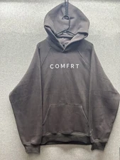 Comfrt Hoodie Heavyweight Gray Fleece Sweatshirt Pullover Soft Unisex Size 3xl