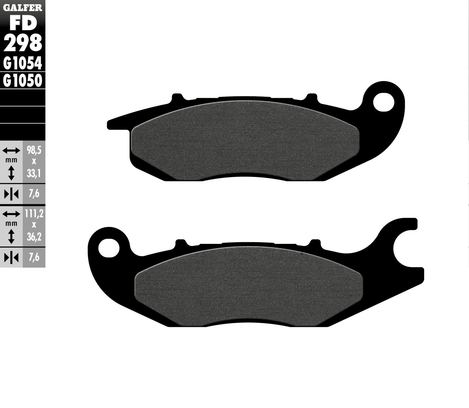 Plaquette de frein avant KH375 Honda CBF125 idéale pour le trajet urbain