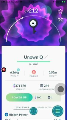 Pokemon UNOWN trade go