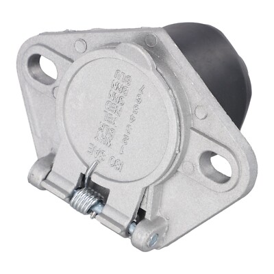 7 Pins Socket Semi Trailer Truck Light Connector Round-Split Pin Receptacle Plug