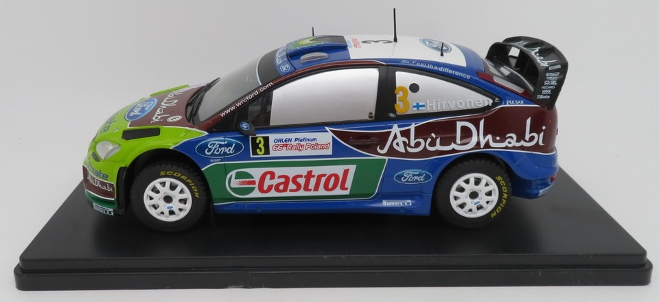 Miniature IXO 1:24 Ford Focus RS WRC 09 – #4 Vainqueur Rallye Sardaigne 2009