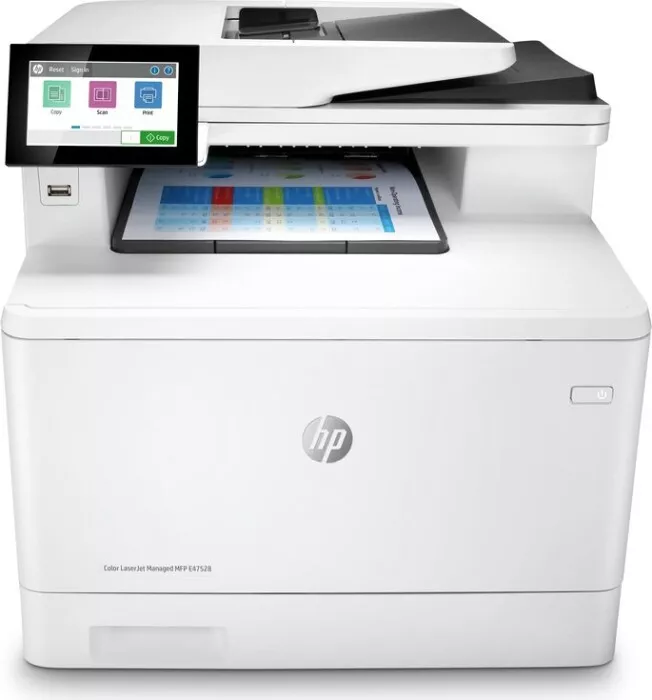 HP Color LaserJet Managed MFP E47528f láser, escáner multicolor 600x600dpi NUEVO